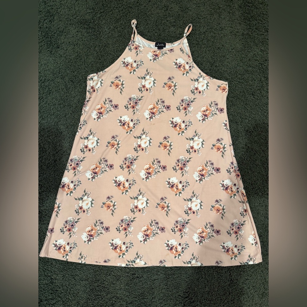Justify Floral Beige Tunic dress